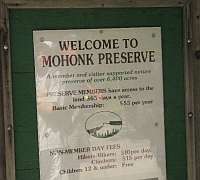 Mohonk Preserve Sign